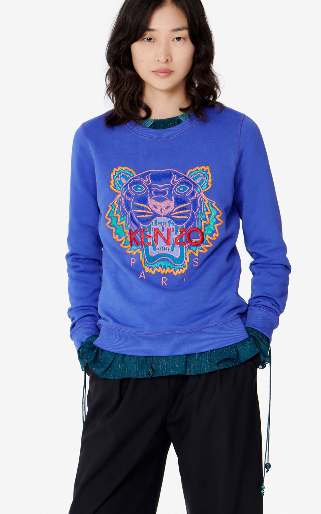 Sudadera Kenzo Tiger Mujer Moradas CKJ901385